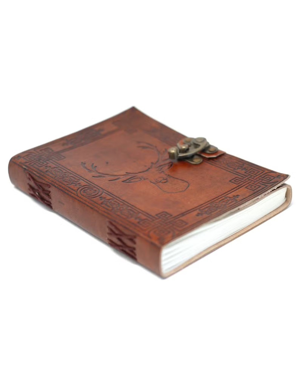 Cuaderno de Cuero Diseño Ciervo  | Jessimistica