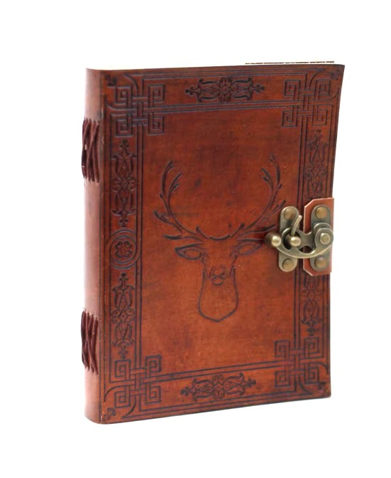 Cuaderno de Cuero Diseño Ciervo  | Jessimistica