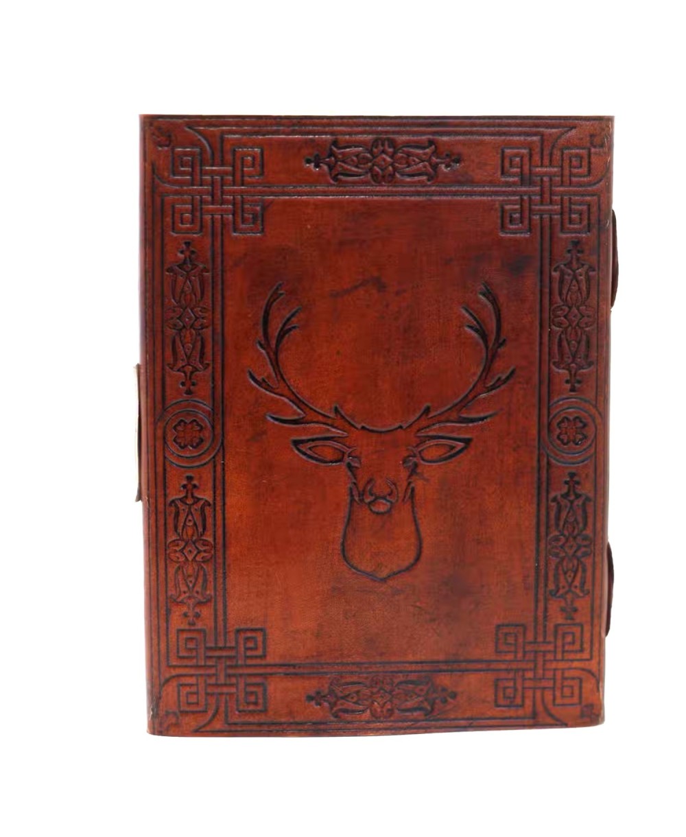 Cuaderno de Cuero Diseño Ciervo  | Jessimistica