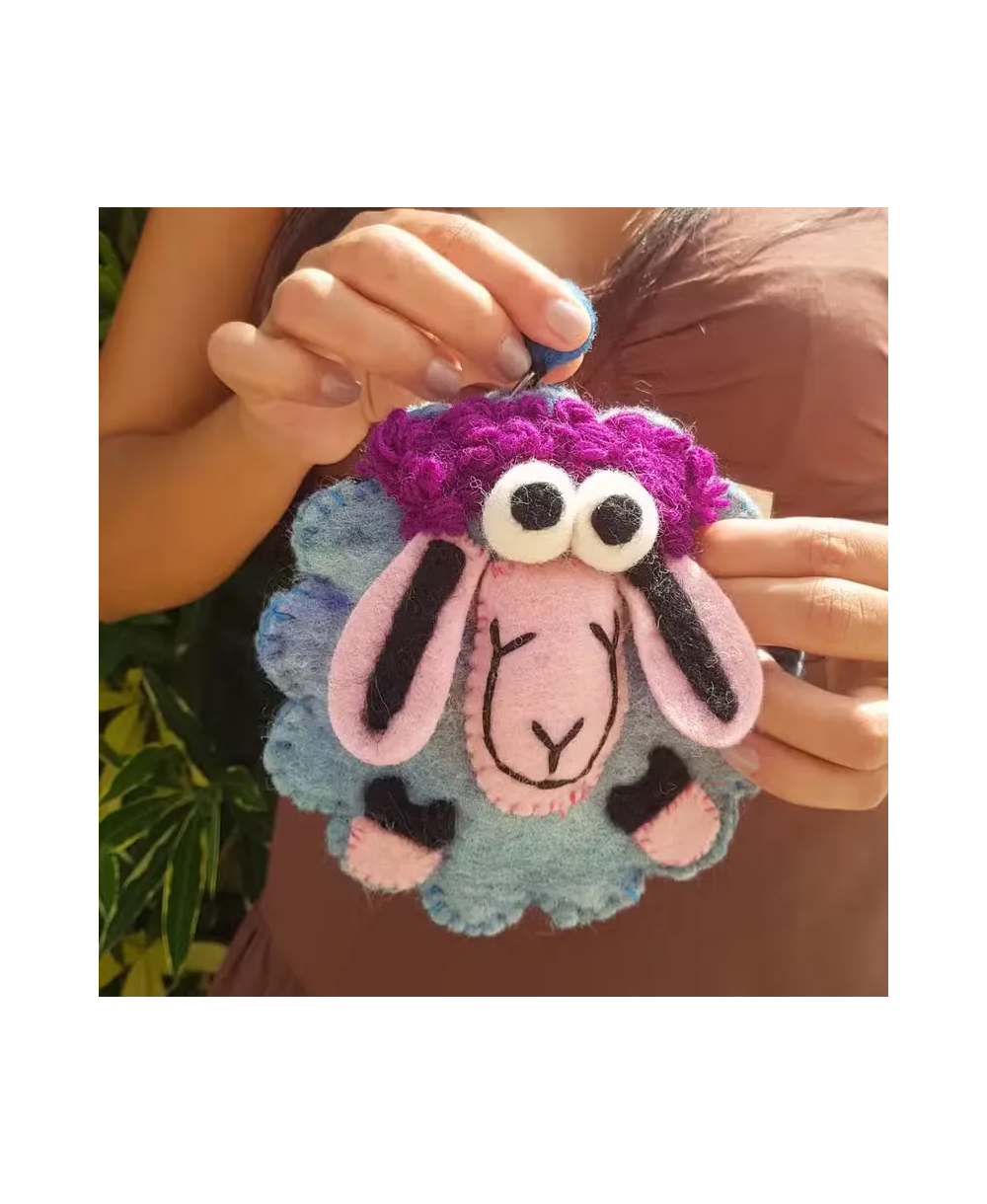 Monedero Ovejita Artesanal de Fieltro