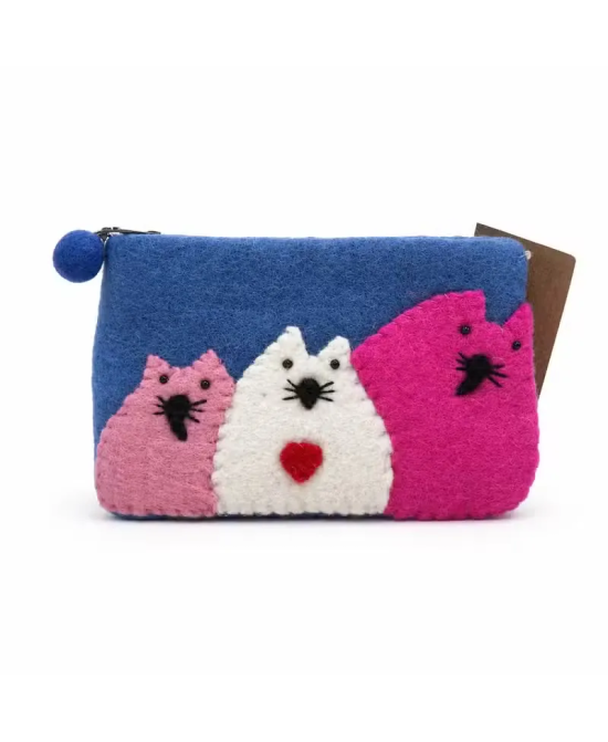 Monederos de Fieltro Tres Gatos – Pack de 3