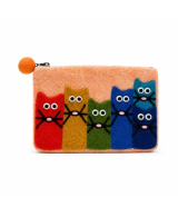 Monederos de Fieltro Gatos Curiosos – Pack de 3