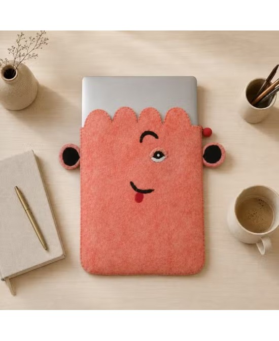 Funda de Fieltro para Portátil Guiño Coral | Jessimística