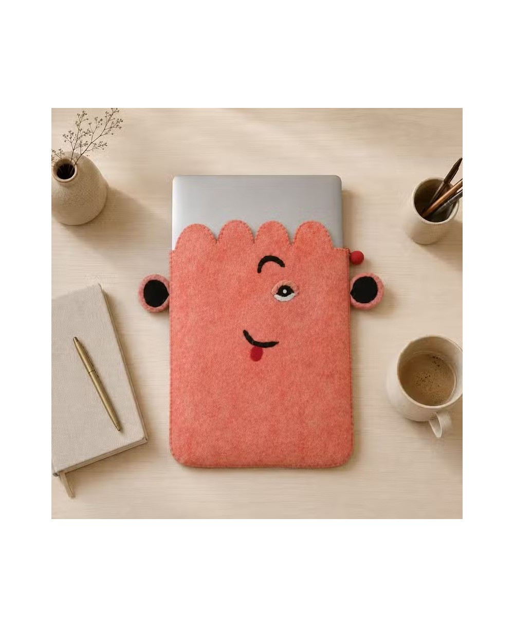 Funda de Fieltro para Portátil Guiño Coral | Jessimística