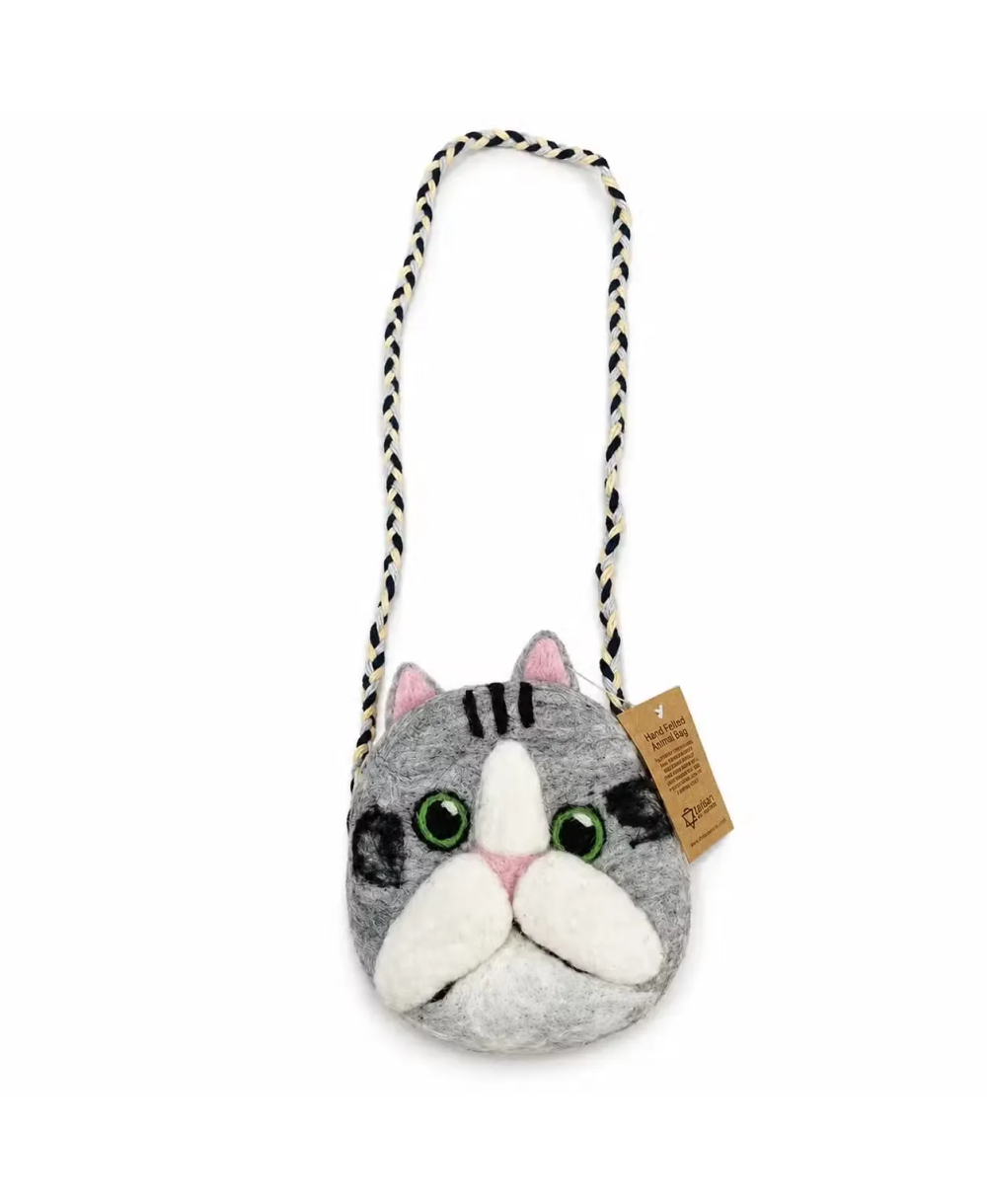 Bolso de Fieltro Gato, Tigre y Oso | Jessimística