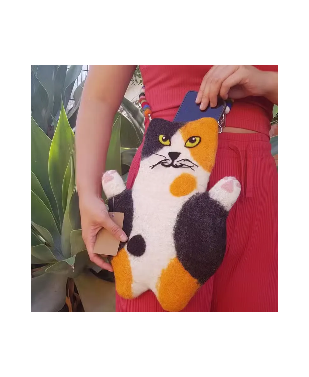 Bolso de Fieltro Gato Stacy y Whitney | Jessimística