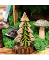 copia di Cuenco de Madera Hoja del Bosque - Esmalte Verde