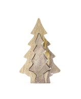 Cópia de Cuenco de Madera Hoja del Bosque - Esmalte Verde