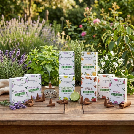 Conos de incienso herbales Stamford en variedad de aromas a base de plantas.