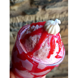 Vela Sorbete de Fresa artesanal | Cera de soja natural