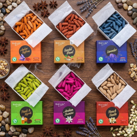 Conos de flujo inverso Biofresh disponible en varios aromas.