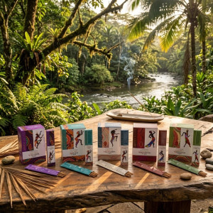 Inciensos tribales copal dorado disponibles en varios aromas.