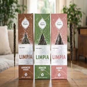 Inciensos energía sagrada madre con varios aromas disponibles.