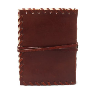 Cuaderno de cuero artesanal para pensamientos positivos