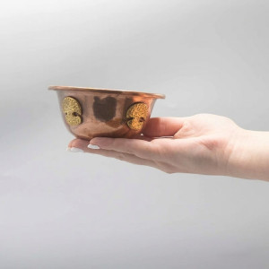 Cuenco de cobre árbol de la vida incienso