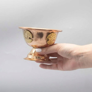Cáliz de cobre árbol de la vida incienso