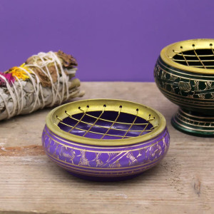 Quemador de incienso chakras con carbón