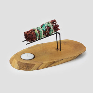 Soportes para sahumerios de madera de suar