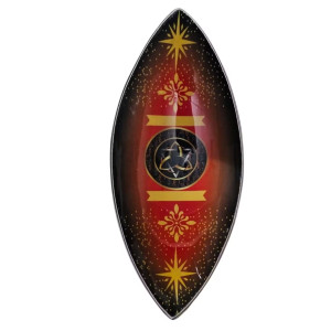 Colección de portainciensos de aluminio esmaltado con diseños espirituales.