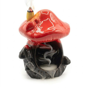 Quemador reflujo seta incienso decorativo