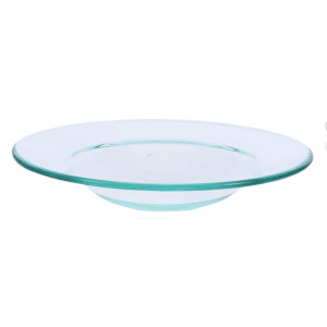 Plato de cristal transparente para quemador de aceite usado en aromaterapia