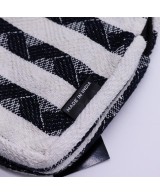 Bolso bandolera jacquard artesanal con bolsillo frontal