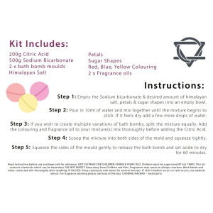 Kit para hacer bombas de baño niños