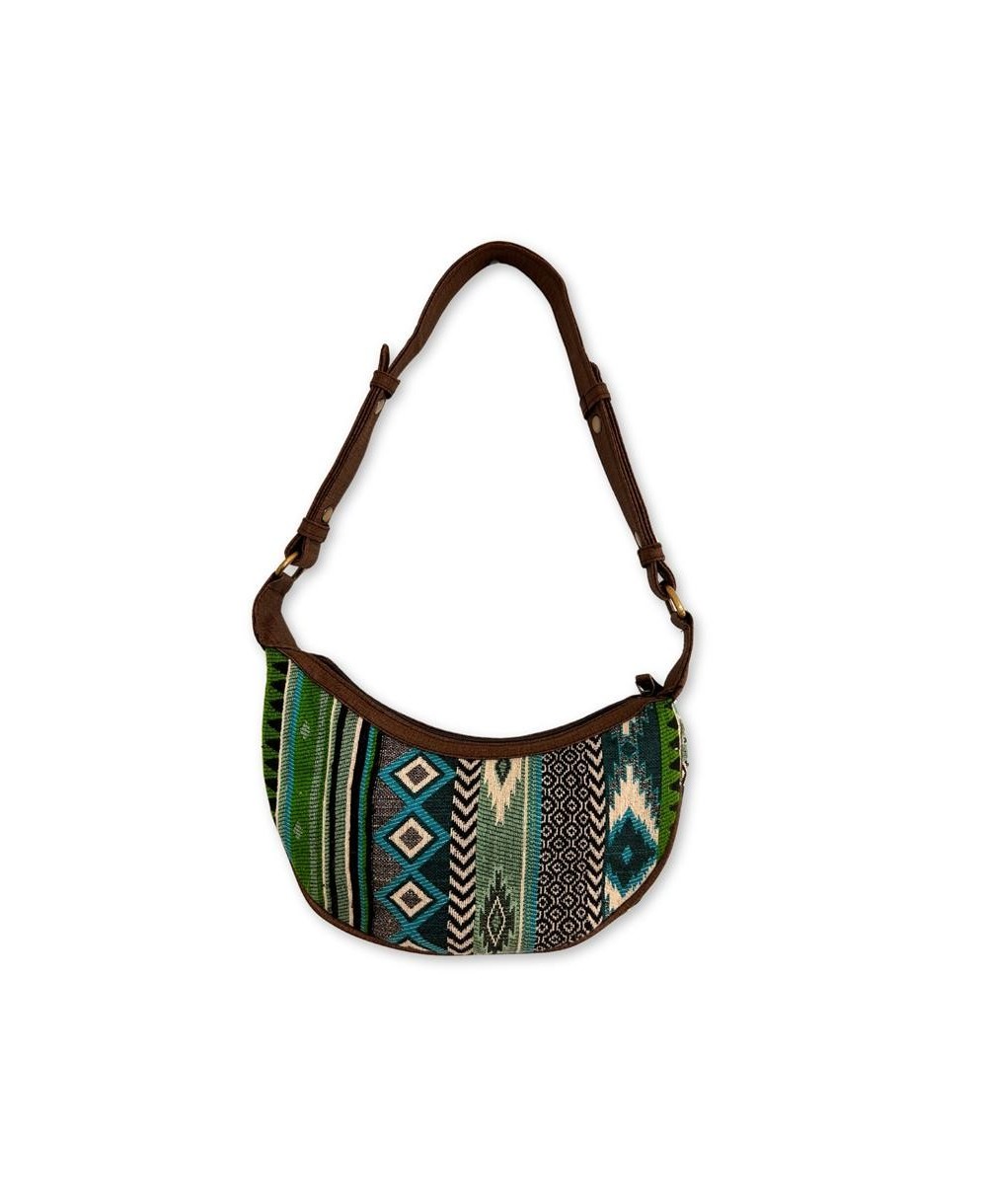 Bolso Boho Artesanal con Diseños Geométricos