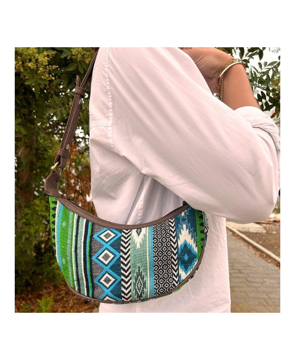 Bolso Boho Artesanal con Diseños Geométricos