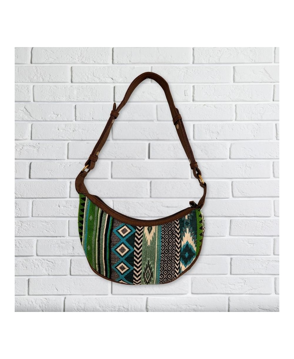 Bolso Boho Artesanal con Diseños Geométricos