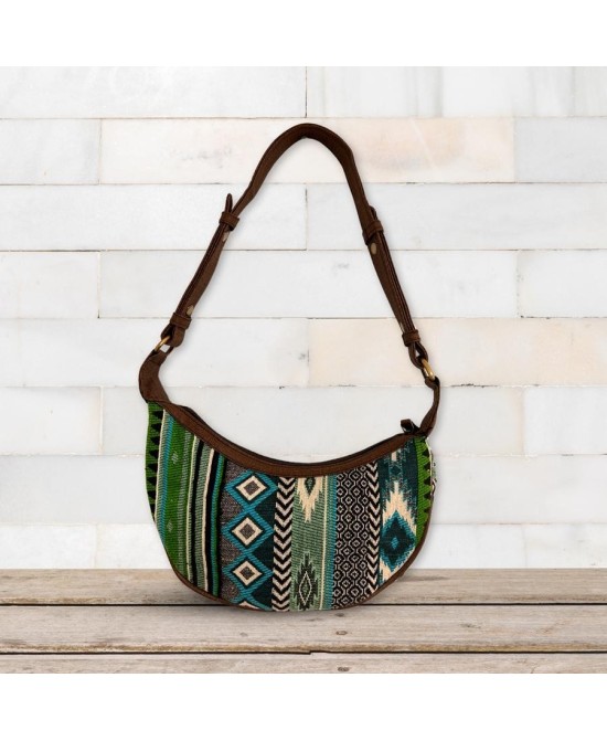 Bolso Boho Artesanal con Diseños Geométricos