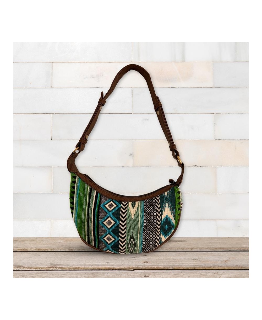 Bolso Boho Artesanal con Diseños Geométricos