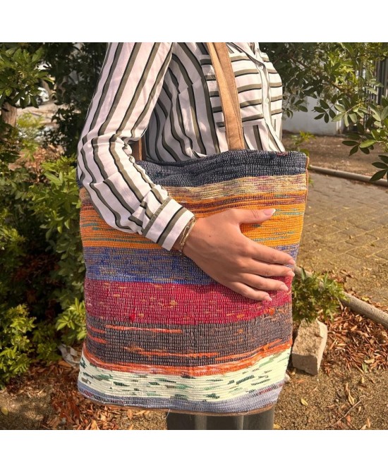 Bolso Shopper Grande con Diseño Artesanal