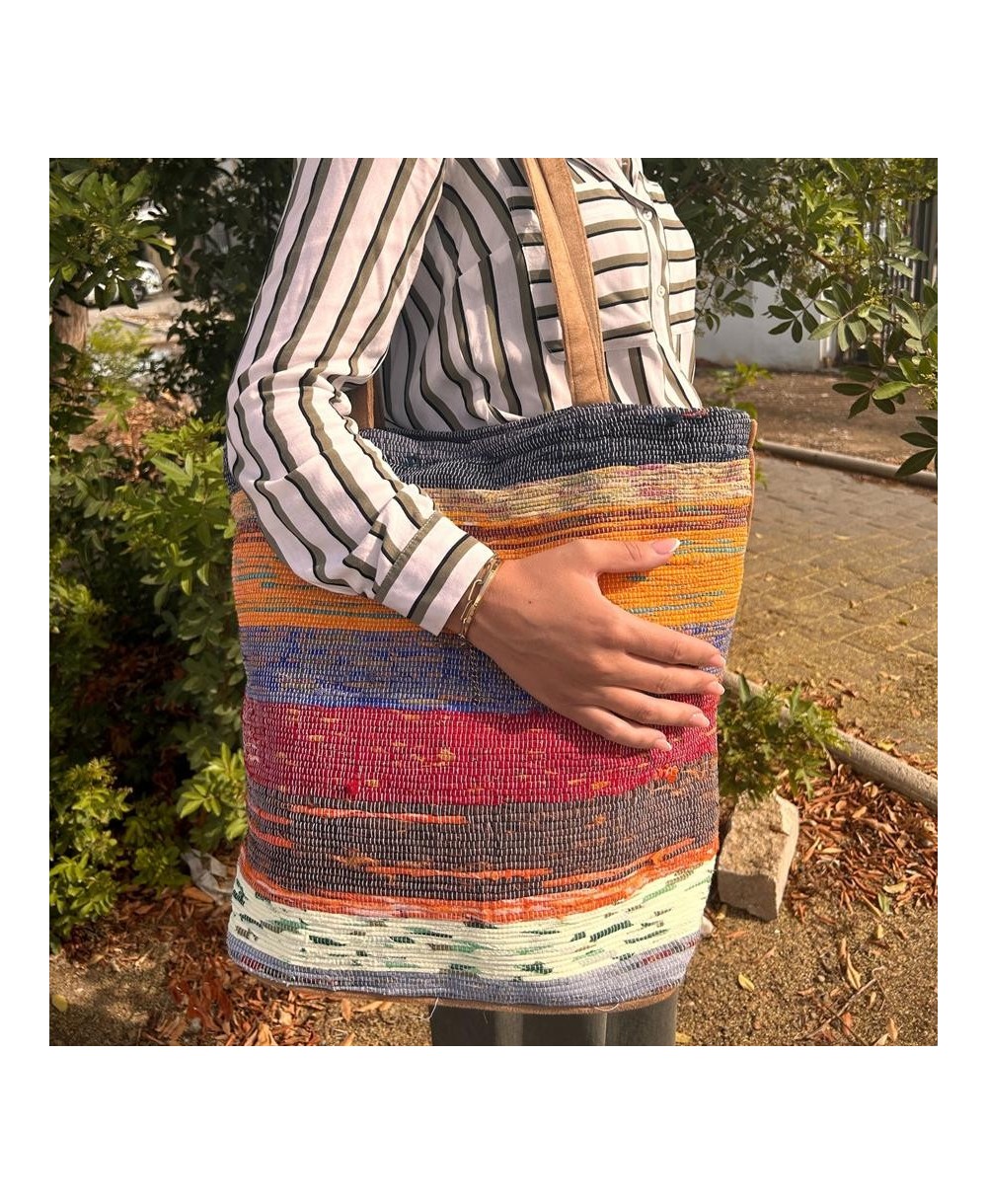 Bolso Shopper Grande con Diseño Artesanal