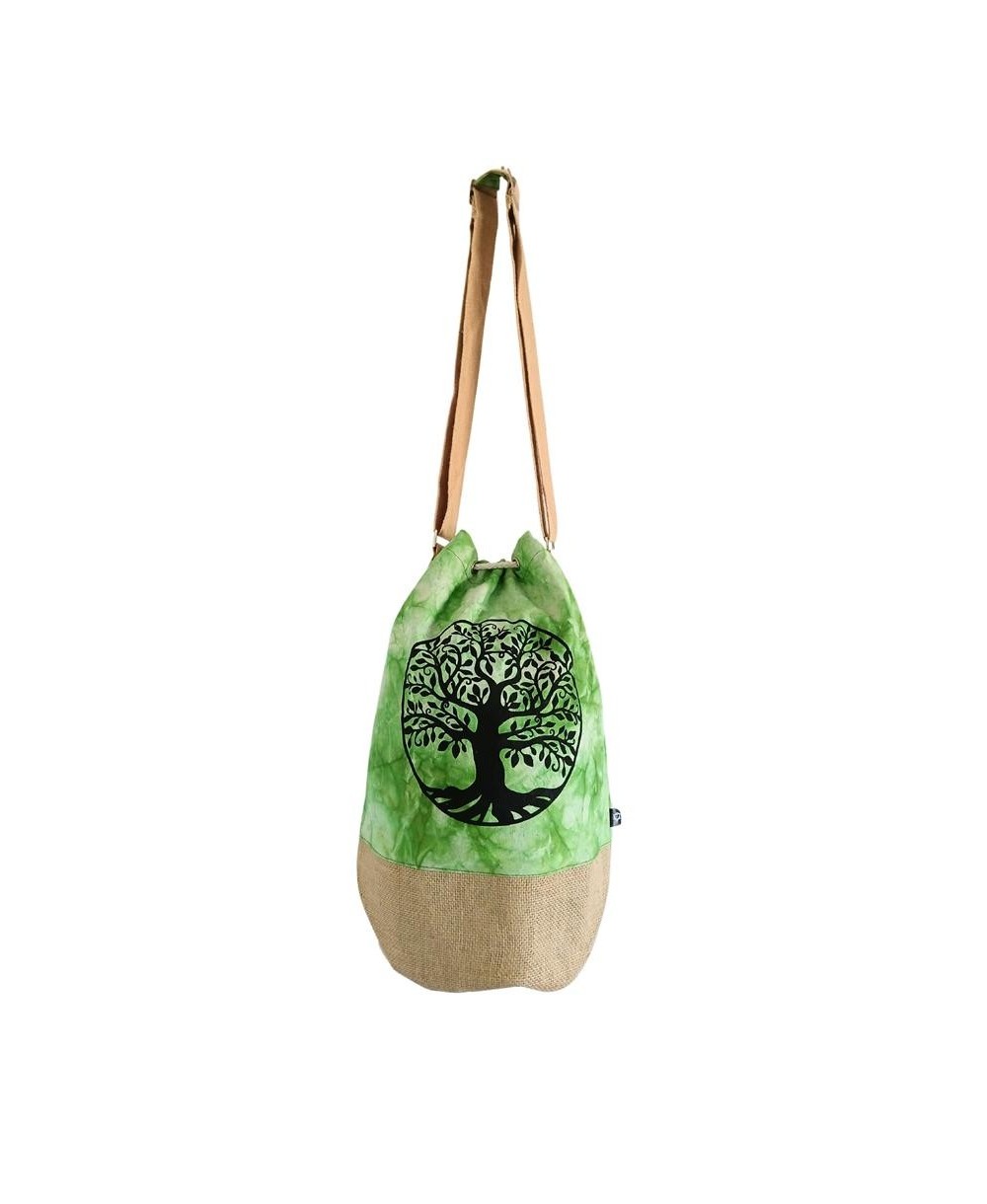 Mochila sostenible con símbolos decorativos místicos