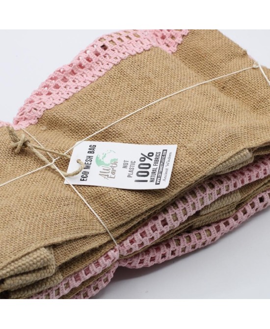 Bolsa de malla ecológica de yute