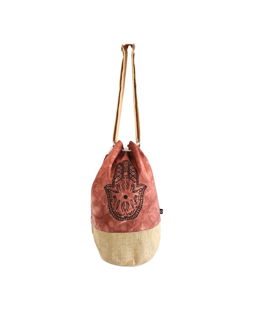 Mochila sostenible con símbolos decorativos místicos