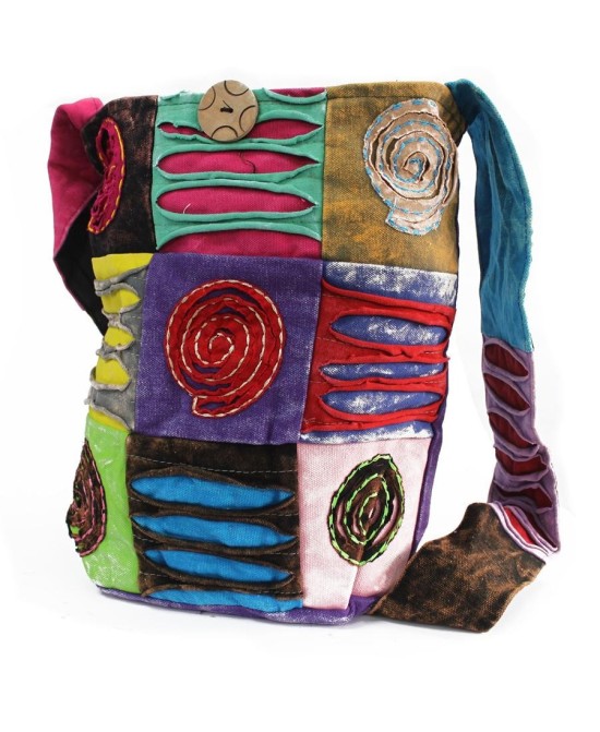 Bolso de algodón estilo bohemio disponible en varios diseños
