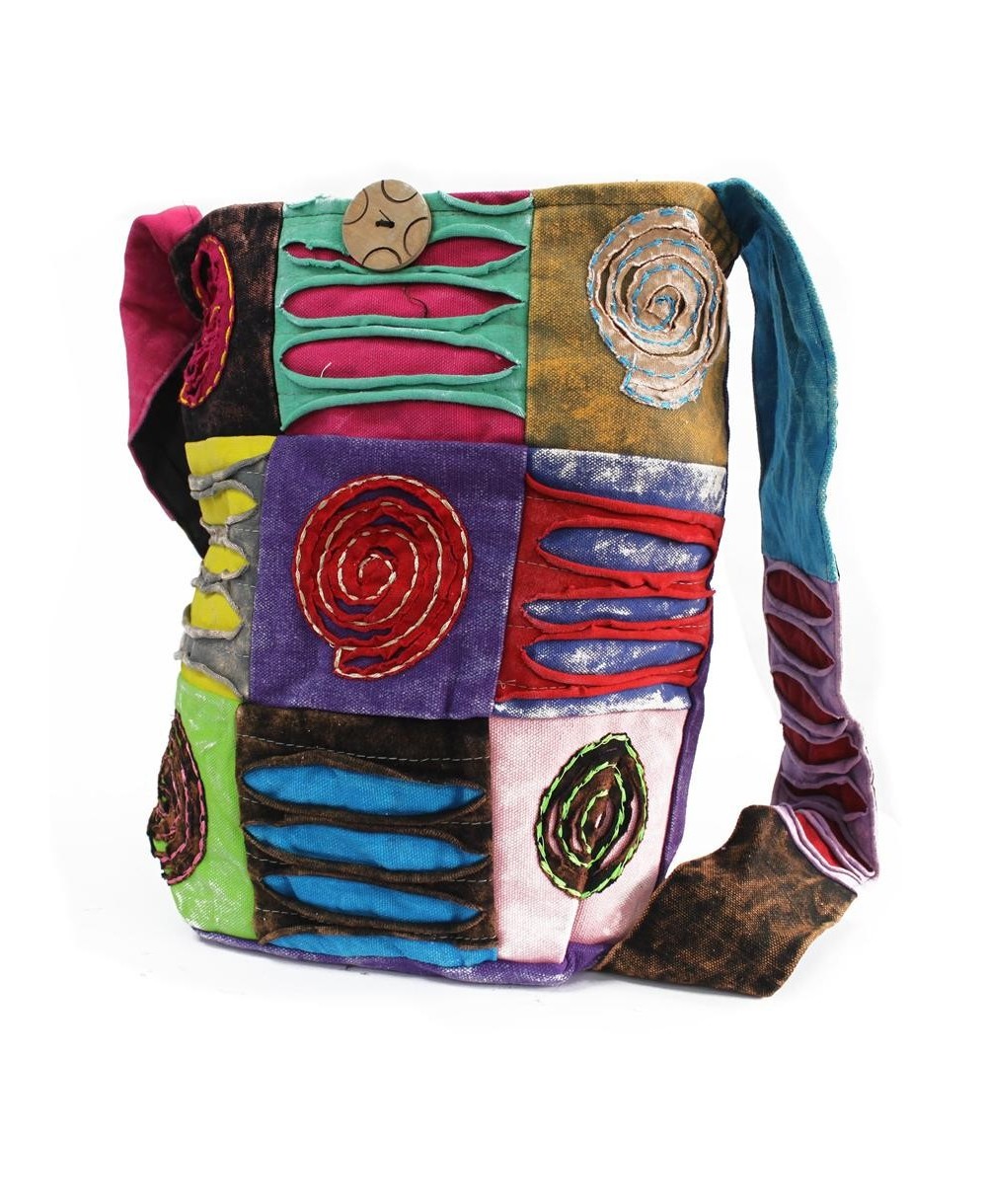 Bolso de algodón estilo bohemio disponible en varios diseños