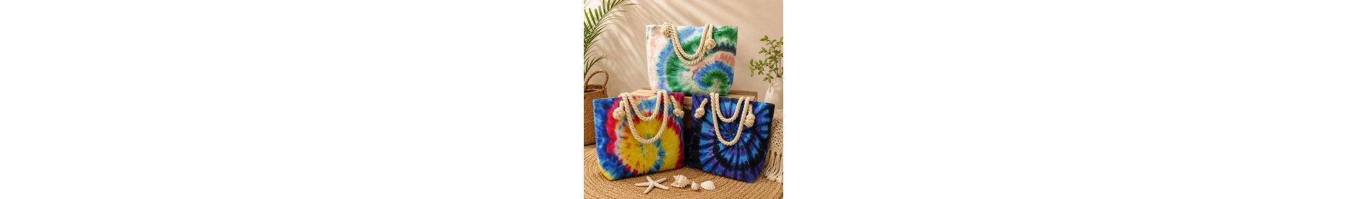 Bolsas de playa artesanales y boho