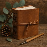 Cuadernos artesanales ecológicos con cuero vegetal