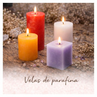 Velas de parafina decorativas