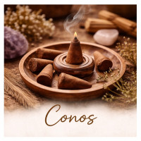 Conos de incienso aromáticos para un ambiente relajante