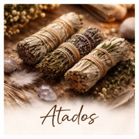 Atados de hierbas naturales para limpiar y armonizar