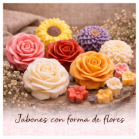 Jabones con forma de flores