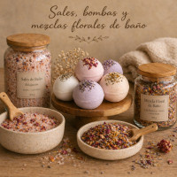 Sales y bombas de baño | Mezclas florales naturales