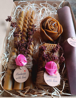 Velas de Cera de Abeja Pack Rosas | Aroma Natural – Jessimistica