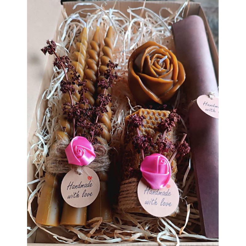Velas de Cera de Abeja Pack Rosas | Aroma Natural – Jessimistica