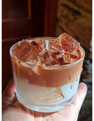 Vela artesanal leche con chocolate y galletas | Jessimistica