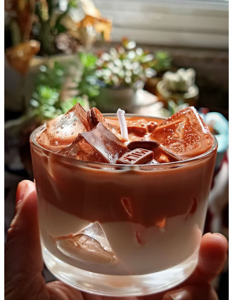 Vela artesanal leche con chocolate y galletas | Jessimistica